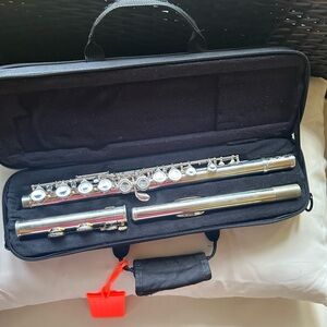 Jean Paul Gaultier Silver Flute with Black Case